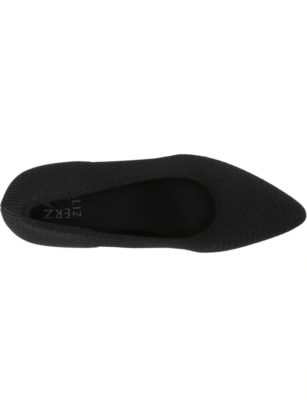 Naturalizer Black Pointed Knit Pump